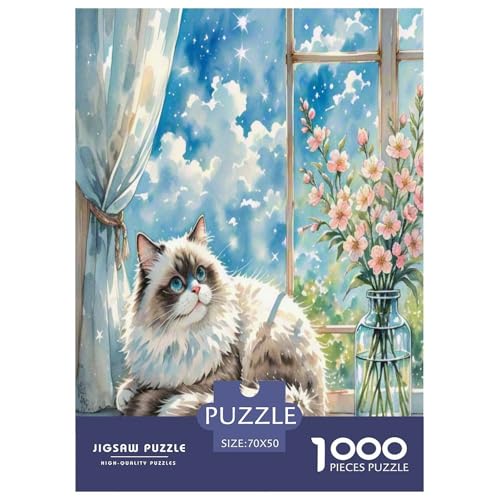 Ragdoll 1000 Teile Tier Puzzles Premium Quality Familienspiel - Home Room Decoration Für Erwachsene Und Kinder Ab 12 Jahren Geschenk Für Von 12 Jahren 70x50cm/1000pcs Ragdoll 1000 Teile Tier Puzzles Premium Quality Familienspiel - Home Room Decoration Für Erwachsene Und Kinder Ab 12 Jahren Geschenk Für Von 12 Jahren 70x50cm/1000pcs von MMDASBVPE