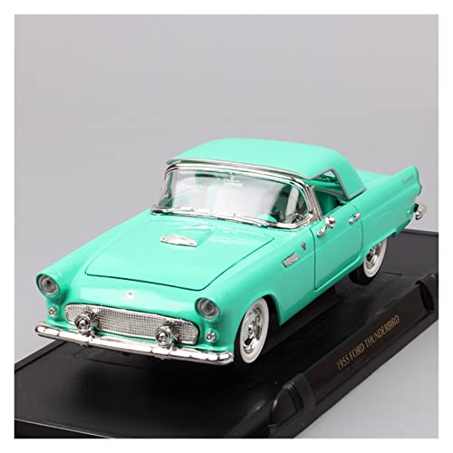 MMMMWJWJ Legierung Umweltschutz 1 18 Druckguss-Spielzeugfahrzeug Für Ford Thunderbird 1957 Simulationslegierungs-Cabrio-Automodell Zum Sammeln Metalldruckguss(Grün) von MMMMWJWJ