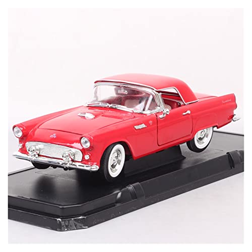 MMMMWJWJ Legierung Umweltschutz 1 18 Passend Für Ford Thunderbird 1955 Cabrio Alloy Diecast Static Car Model Souvenir Collection Metalldruckguss (Color : B) von MMMMWJWJ