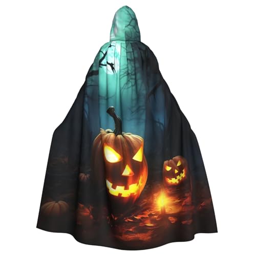 MMSJSBVY Happy Halloween Pumpkins Hooded Capes, Unisex Robes Capes Halloween Christmas Role Play Costumes Themed Parties And Comic Conventions von MMSJSBVY