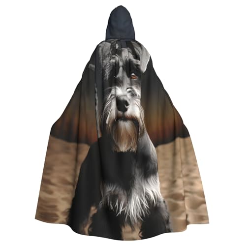 MMSJSBVY Tierschnauzer-Hunde-Kapuzenumhang, Unisex, Umhang für Halloween, Weihnachten, Rollenspiele, Kostüme, Themenpartys und Comic-Konventionen von MMSJSBVY