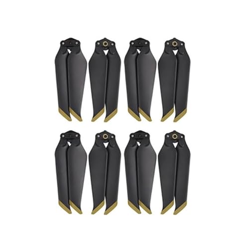 MNCXMOBA Propeller 8743 Low-Noise Requisiten Quick-Release Folding Blade Prop Zubehör Drone Teile for D-JI Mavic 2 Pro Zoom (Size : 4pairs Golden Stripe) von MNCXMOBA