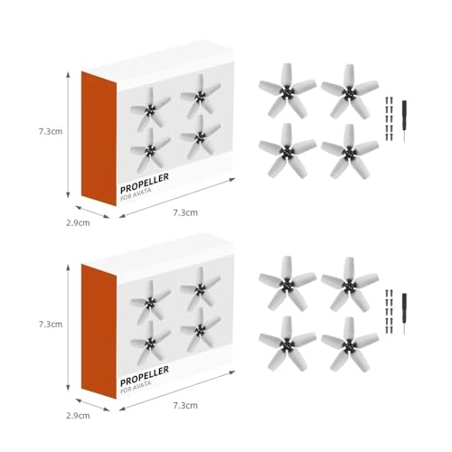 MNCXMOBA Propeller Requisiten Klinge Ersatz Leichte Flügel Fans Propeller for D-JI Avatar Drone Zubehör (Size : 4 Pairs Propellers) von MNCXMOBA
