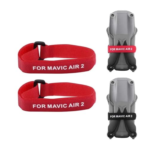 MNCXMOBA Propellerhalter for D-JI Mavic AIR 2/AIR 2S Stabilisatoren Halter Klingenmotor Fest montierte schützende Magic Straps Drohnenzubehör (Size : Red) von MNCXMOBA