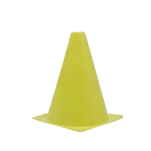 MNEVZX fußball Training Outdoor-Sportarten, 18 cm Logo-Eimer, Hinderniskegel, Straßenstapel, universelle Fußball-Trainingsausrüstung für den Innenbereich Fussball ballkontrolle(Yellow) von MNEVZX