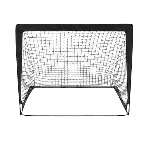 MNEVZX fußball Training Tragbare Fußballtore für den Hinterhof, drinnen und draußen, Pop-Up-Fußballtore, faltbares mobiles Trainings-Fußballnetz Fussball ballkontrolle(Black) von MNEVZX