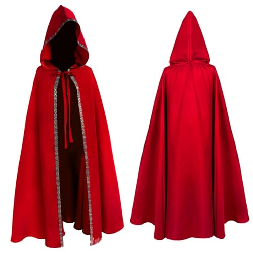 Robe Kostüm Mönch Priester Gewand Halloween mit Kapuze Mittelalterliche Herren Männer Mönchskutte Robe,Renaissance und Kordel, Braun Prister Kreuz für Mottoparty Cosplay Karneval Fasching Schwarz von MNRIUOCII