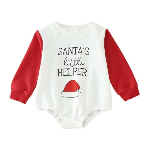 MNSWR - Baby Body langarm Mädchen Junge - Geschenke Christmas - Mein erstes Weihnachten mit Rentier Wichtel Weihnachten,Baby Erstausstattung Neugeborene Mädchen Baby Strampler Jumpsuit Baby Strample von MNSWR