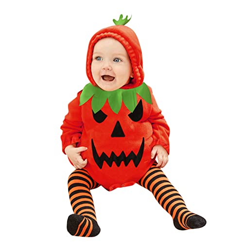 MNSWR Baby Halloween Kostüm Halloween Baby Kostüm Halloween Mädchen Outfit Taufe Baby Jungen Grün Overall Baby Winter Bodies Baby Mädchen Kurzarm Babykleidung von MNSWR