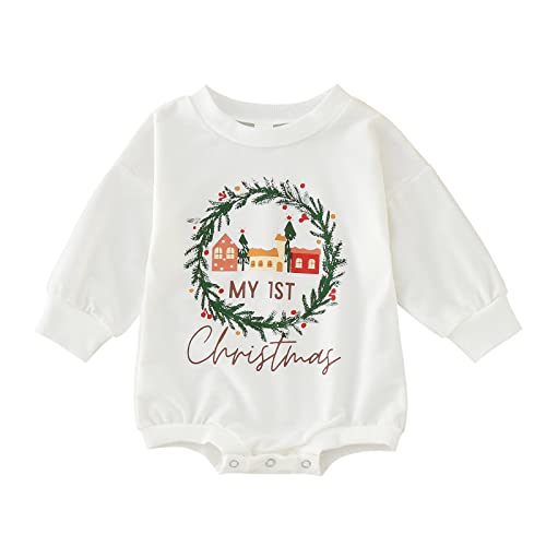 MNSWR Baby-Jungen Kleinkindschläfer (2er Pack) Family Outfit Weihnachten,Bekleidungssets Für Baby-Jungen Baby Strampler Jumpsuit Baby Weihnachten Outfit Kleidung Weihnachten Outfit Baby Baby Kostüm von MNSWR