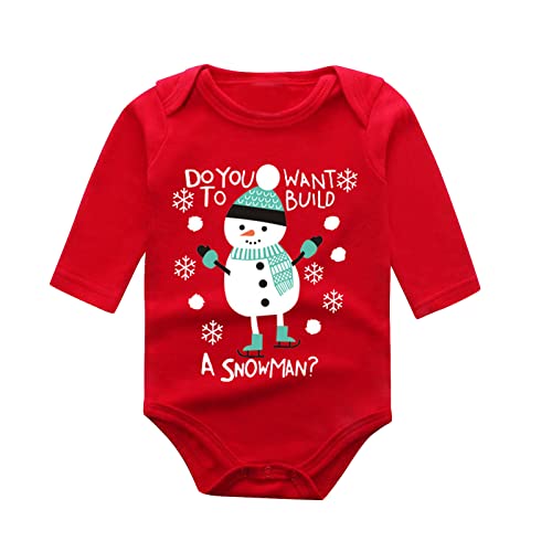 MNSWR Baby Jungen und Mädchen Weihnachtskostüme,Kleinkind Kinderkostüm Santa Weihnachtsmann Strampler mit Mütze,Weihnachten Dress Up Elf Kostüm Größe 0-24 Monate Weihnachten Kinderkostüme,Strampler von MNSWR