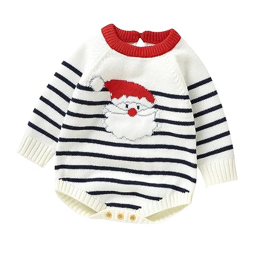 MNSWR Baby Strampler | Jungen | Langarm | 100% Baumwolle | Overall | Spielanzug | Einteiler | Spielanzug | Body | Strampelanzug | Babykleidung | Spieler Weihnachten Eltern-Kind Outfit,Baby Klamotten von MNSWR