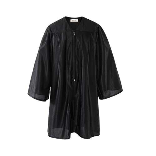 MNSWR Bachelor-Kostüm für Kinder,Abschluss Kleider graduation gift Graduatepro Abschluss Talar Level Complete Taufe/Klerus Chor Robe Vorschule/Kindergarten(Schwarz,8-9 Jahre) von MNSWR