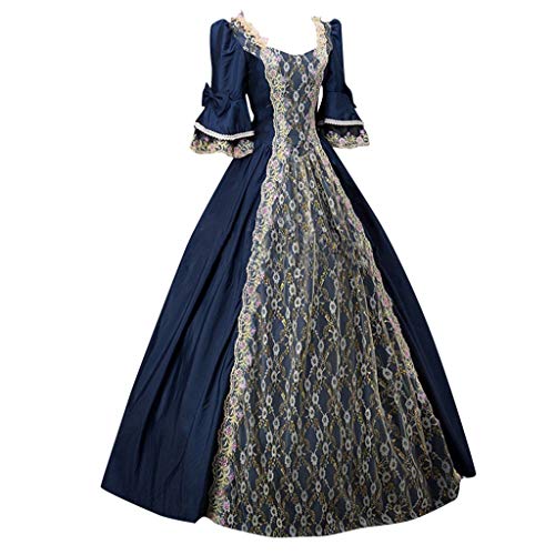 MNSWR Karneval Kostüm Paar,Renaissance Elfenkostüm Für Damen Gothic Kleid Mit Kapuze Mittelalter Elfen Kostüm Damen Mittelalter Gebundene Taille Kleid Renaissance Costume Schwarzer Rock Lang Korsett K von MNSWR