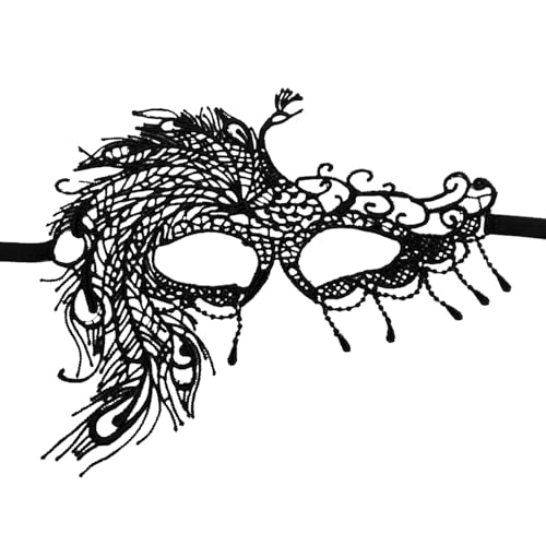 MNSWR Karneval Maske Karneval,Maskenball Männer Venezianische Maske Damen Spitze Partymaske,Damen Lace Definitive Party Masken Erwachsene Masken Prom Performance Karneval Party Masken,Himmelblau von MNSWR