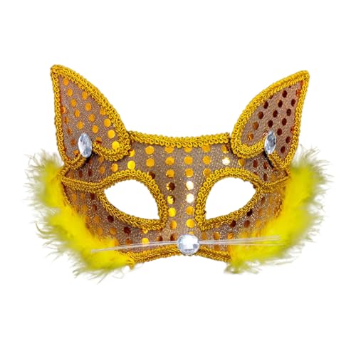 MNSWR Karneval Maskerade Ball Maske,Maskenball Maske Damen Maske Venezianische Masken Maskerade Maske Venezianisch,cp Maske,Gelb von MNSWR