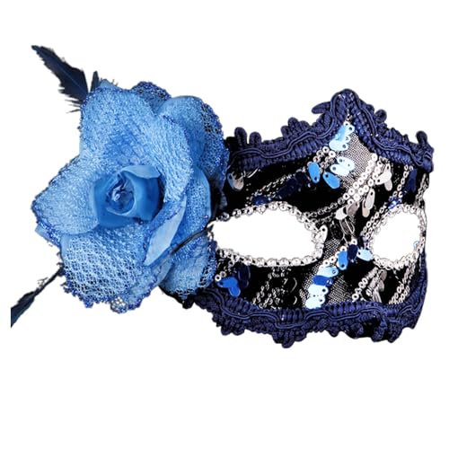 MNSWR Karneval Maskerade Maske,Maskenball Masken Venezianische Maskerade Masken Kostüm Herren,Karneval Maske,Blau von MNSWR