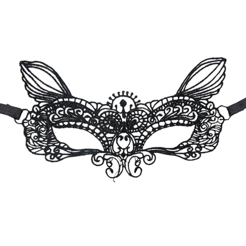 MNSWR Karneval Venezianische Maske,Maskenball Maske Damen Schwarz Venezianische Maske Damen Schwarz Masken Spitze,Damen Spitze formlose Partymasken Erwachsene Masken Prom Show Karneval Partymasken,Zie von MNSWR