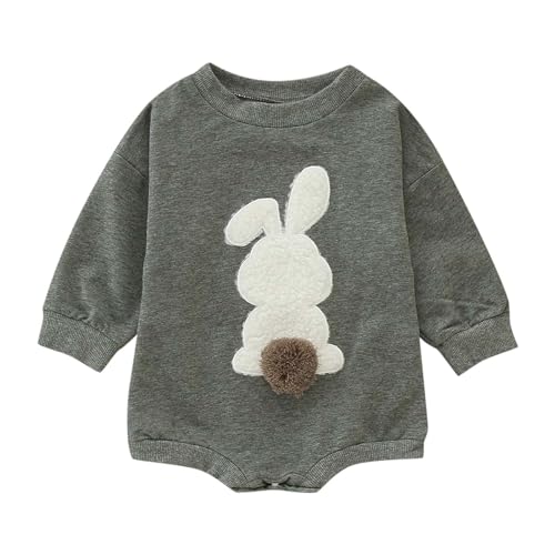 MNSWR Ostern Baby Kleidung,Ostern Huhn Kostüm Strampler Ostern New Born Baby Baby Outfit Mädchen Babyoverall Junge Hasen Kostüm Overall von MNSWR