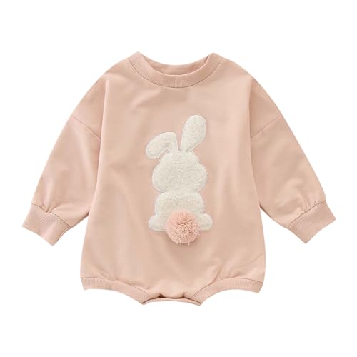 MNSWR Ostern Baby Kleidung Mädchen,Ostern Hase Kostüm Strampler Bunny Babyoverall Baby Mädchen Babysachen Junge Hasen Kostüm Overall von MNSWR