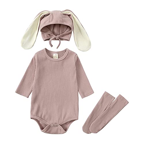 MNSWR Ostern Strampler Baby,Ostern Häschen Kostüm Set Strampler Bunny Baby Girl Baby Outfit Mädchen Baby Set Junge Osterhase Kostüm Kinder von MNSWR