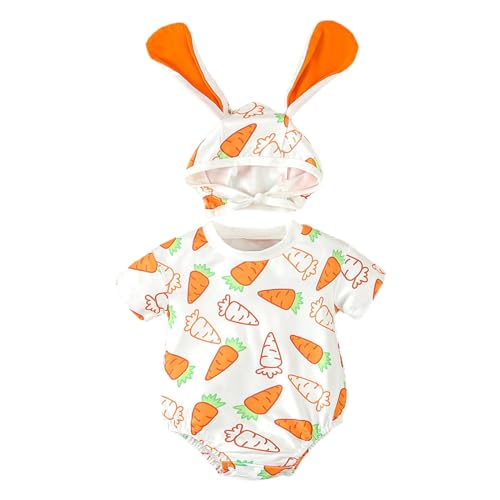 MNSWR Ostern Strampler Junge,Ostern Häschen Kostüm Set Baby Strampler Junge Baby Boy Clothes Baby Outfit Mädchen Baby Jungen Kostüm Set Für Kinder Kaninchen von MNSWR