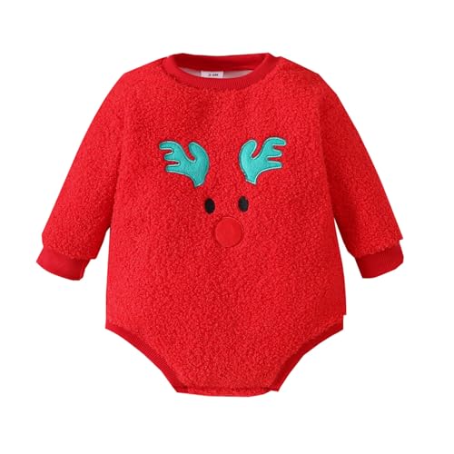 MNSWR Pixi Weihnachten,Baby Sachen Für Neugeborene Strampler Und Mützen Für Säuglinge Und Kleinkinder Baby Body Langarm Weihnachten Body Herren Pyjamas Schlafstrampler Baby Weihnachten Kinder Stramp von MNSWR