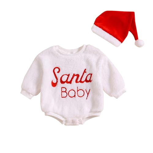 MNSWR Unisex Baby Strampler Weihnachtself Jungen Mädchen Overalls Cosplay Halloween Weihnachten Kostüm (Grün Elfe, 90) Weihnachten Hut,Babykleidung Mädchen Strampler Junge Baby Weihnachten Outfit We von MNSWR