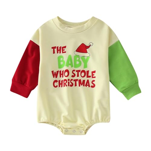 MNSWR Weihnachten Body Herren,Baby Erstausstattung Neugeborene Kleidung Strampler Neugeborene Mädchen Weihnachtsmütze Für Baby Weihnachts Rentier Pyjama Schlafanzug Sommer Strampler Junge Baby Weihn von MNSWR