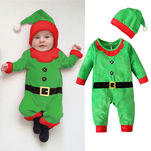 MNSWR Weihnachten Deko,Unisex Neugeborenes Lustige Strampler Baby Baby'S First Christmas Weihnachtsoutfit Baby Mädchen Weihnachtsmann Kostüm Lustige Strampler Baby Kleid Weihnachten Damen,Babytramp von MNSWR