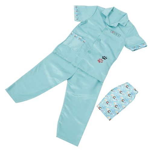 MOBUTOFU 1 Satz Arztkleidung Für Kinder Kinderarztset -arzt-set Kinder-outfit Arztkostüm Für Kleinkinder Waschbarer Arztkittel Für Kinder Arztkostüm Für Kinder Polyester von MOBUTOFU