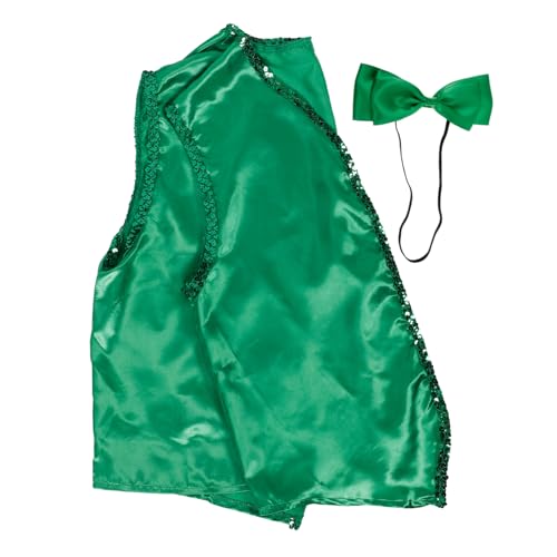 MOBUTOFU 1 Satz Partykleidung Partyweste Grüne Weste Für Männer Grüne Weste Für Frauen St. Patrick's Day Weste St. Patricks Day Kostüm Grüne Weste Mit Fliege Cosplay-party-weste Tuch Green von MOBUTOFU