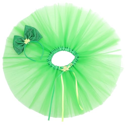 MOBUTOFU Kostüm für Jungen und Mädchen Tutu-rock Schleife Stirnband für St. Patrick's Day-partys von MOBUTOFU