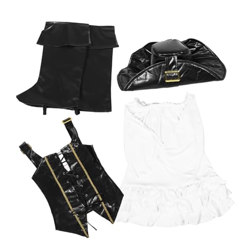 MOBUTOFU Piratenkostüm für Mädchen Gothic-ärmelkleid Jungen und Mädchen Halloween-party Mittelalterkleid Renaissance-outfit von MOBUTOFU