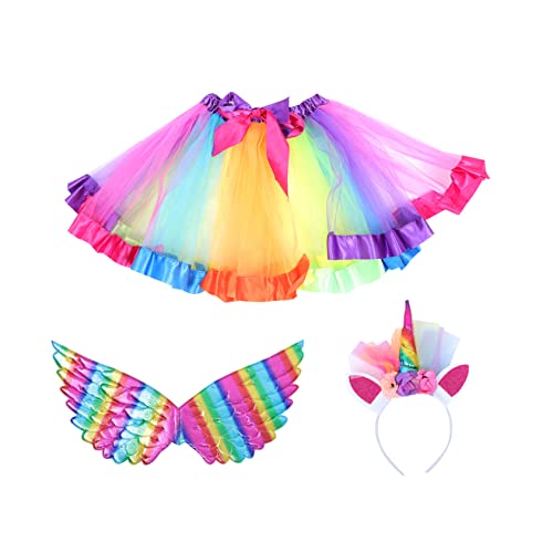 MOBUTOFU 1 Satz Tutu Für Die Durchführung Eines Stoffrocks Für Kinder Party Kleidungsset Zartes Kinder Performance Kostüm Party Kostüm Set Kinder Kostüm Anzug Kinder Urlaubskostüm von MOBUTOFU