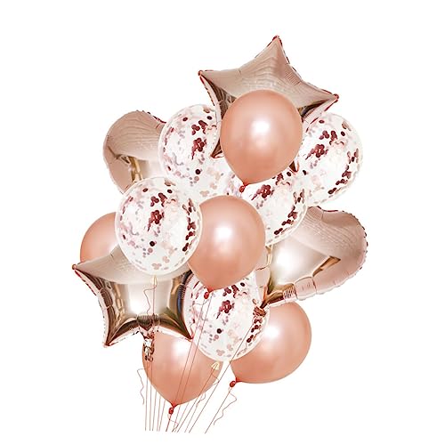 MOBUTOFU 14st Ballon Aus Aluminiumfolie Partyzubehör Dekorative Luftballons Rose Gold von MOBUTOFU