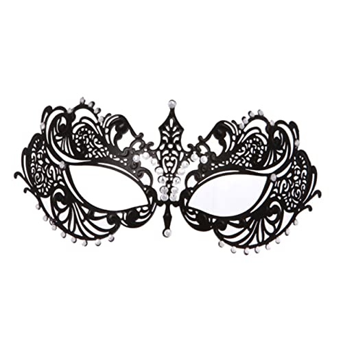 MOBUTOFU 1Pc Metall Hohl Geschnitzte Maske Strass Modische Augenmaske Für Maskenball Cosplay Kostüm Und Faschingsparty von MOBUTOFU