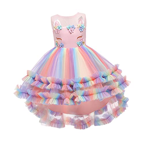 MOBUTOFU Mädchen Prinzessin Kleid Spitze Rock Geburtstag Party Tragen Kinder Hochzeit Kleid Halloween Kleidung von MOBUTOFU