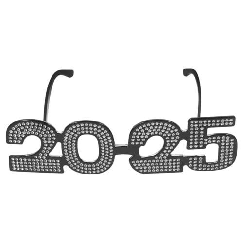 MOBUTOFU 2025 Brille Neujahrsparty-Brille 2024 Brille Partybrille Partyzubehör party zubehör Weihnachtsdekorationen Partydekorationen für das neue Jahr Partygeschenke für das neue Jahr Abs von MOBUTOFU