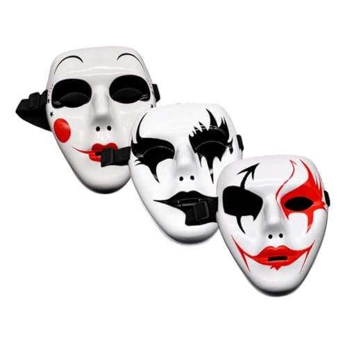 MOBUTOFU Maske Gesicht Verkleidung Halloween Masken Handgefertigte Halloween Cosplay Masken Masquerade Kostü Masken Für Bühnenaufführungen Karneval Und Partys Plastische Masken Für Kreative Kostüme von MOBUTOFU