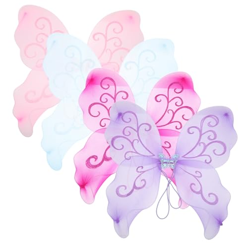 MOBUTOFU 4 Stück Schmetterlingsflügel Leicht Kostüm Requisite für Party Spiel Zubehör MOBUTOFU 4 Stück Schmetterlingsflügel Leicht Kostüm Requisite für Party Spiel Zubehör von MOBUTOFU
