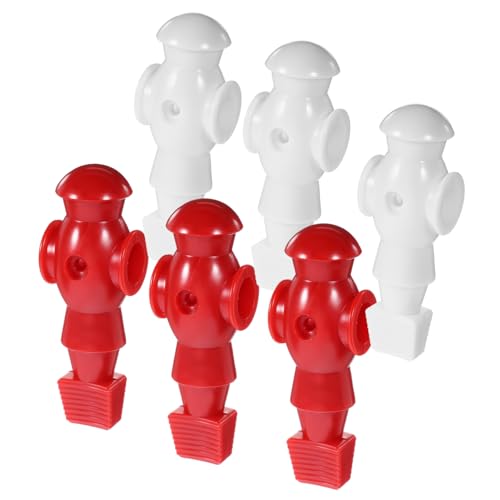 MOBUTOFU 6 Pack Fußball Foosball Spieler Ersatz Desktop Fußball Action-Figuren Spielzeug von MOBUTOFU