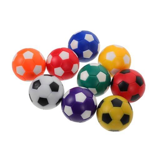 MOBUTOFU 9 Stück Tischfußball Zubehör Tisch Sportball Mini Schwarz Weiß Fußbälle Tischfußball Tischteil Tischfußball Ball Mini Fußball Tisch Fußbälle Tischfußball Zubehör von MOBUTOFU