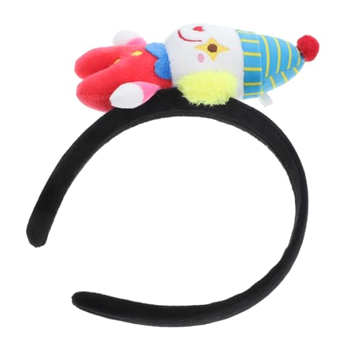 MOBUTOFU Clown Stirnband Zirkus Haarteil Clown Schuhe Clown Perücke Clown Hüte Regenbogen Stirnband Clown Zubehör Clown Kostüm Alberne Hüte Stirnbänder Kostüme Halloween von MOBUTOFU