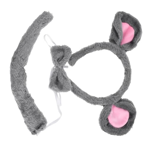MOBUTOFU Flauschiges Mäuse Ohren Set mit Haarreif und Schleife Kuscheliges Cosplay Stirnband für Frauen Accessoire für Halloween und Kostümpartys Foto Requisiten und Mottopartys MOBUTOFU Flauschiges Mäuse Ohren Set mit Haarreif und Schleife Kuscheliges Cosplay Stirnband für Frauen Accessoire für Halloween und Kostümpartys Foto Requisiten und Mottopartys von MOBUTOFU