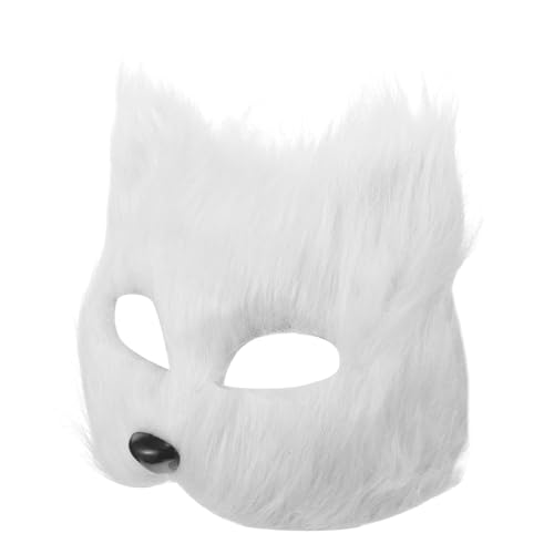 MOBUTOFU Fuchs Maske Im Japanischen Füchse Maske Maskerade Party Maske Halbe Gesichtsmaske Cosplay Party Maske Maskerade Maske Tiermaske Cosplay Maske Halbe Gesichtsmaske von MOBUTOFU