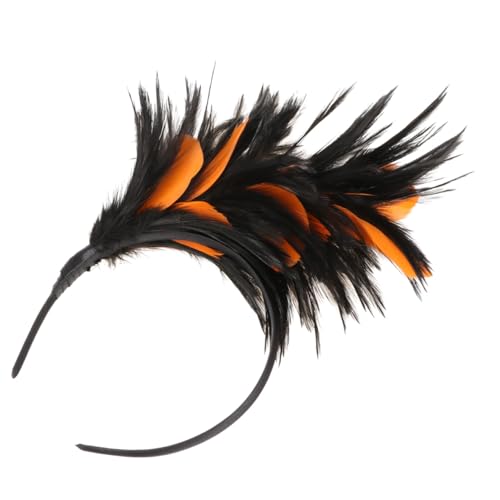 MOBUTOFU Halloween Haarreif Damen Fascinator Stirnband Komfortabel für Party Ball Tanz Hochwertiges Haarschmuck Accessoire Schwarz Orange MOBUTOFU Halloween Haarreif Damen Fascinator Stirnband Komfortabel für Party Ball Tanz Hochwertiges Haarschmuck Accessoire Schwarz Orange von MOBUTOFU