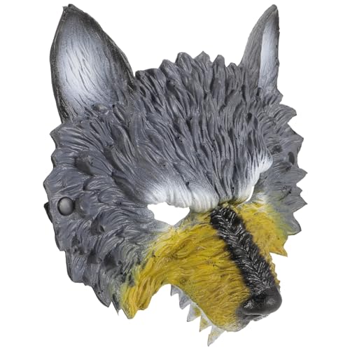 MOBUTOFU Halloween Wolfskopf Wolfsmaske Tiermaske Für Partymaske Requisite Cosplay Maske Für Erwachsene Halloween Maske Kreative Maske Festivalmaske Frauenmaske Karnevalsmaske Maskerade von MOBUTOFU