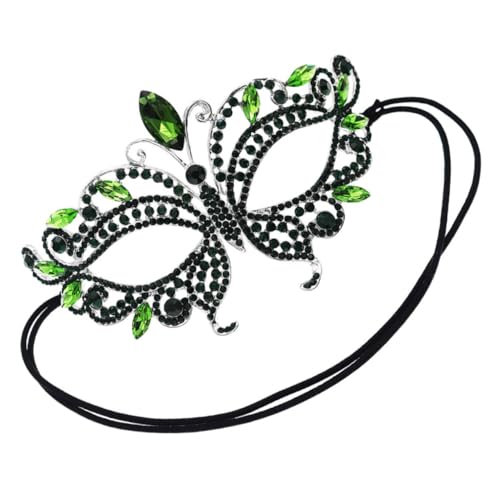 MOBUTOFU Halloween-diamantmaske Venezianische Partymaske Retro-maskerade-maske Halloween-augenmaske Vintage-masken Karnevalsmasken Halloween-maske Cosplay Augenmaske Halbmaske Zinklegierung von MOBUTOFU