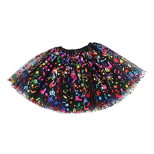 MOBUTOFU Halloween-tutu-rock Ballettrock Für Damen Kinderkleidung Mädchenkleid Bubble-dance-röcke Halloween-rock Kinder Tanzender Rock Tüll Ballett Tutu-ballettrock Tüllkleid Polyester von MOBUTOFU